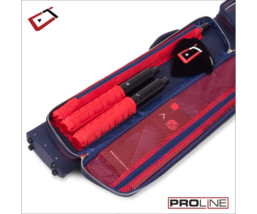 Cuetec 2x4 Navy Pro Line Pool Cue Case 7 Cuetec 2x4 Navy Pro Line Pool Cue Case - Image 5