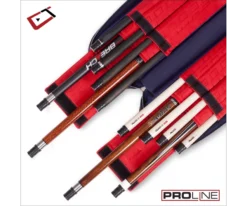 Cuetec 4x8 Navy Pro Line Pool Cue Case -Billiards Store 23 ct pro line 4x8 navy 95 755 open
