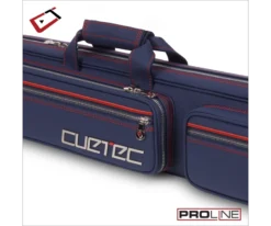 Cuetec 4x8 Navy Pro Line Pool Cue Case -Billiards Store 23 ct pro line 4x8 navy 95 755 zipper detail