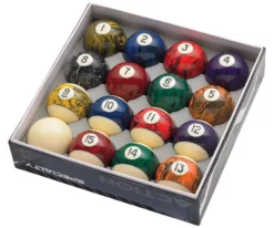 Action Black Swirl Marble Pool Ball Set