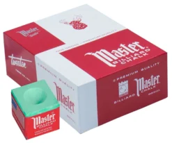 Master Chalk (Box Of 144 Cubes) -Billiards Store chm144 green 01