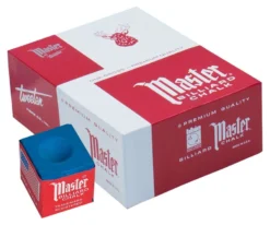 Master Chalk (Box Of 144 Cubes) -Billiards Store chm144 skyblue 01