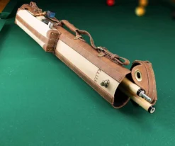 Elite 2x2 Vintage Cue Case Black -Billiards Store ecv22 chestnut 01 3