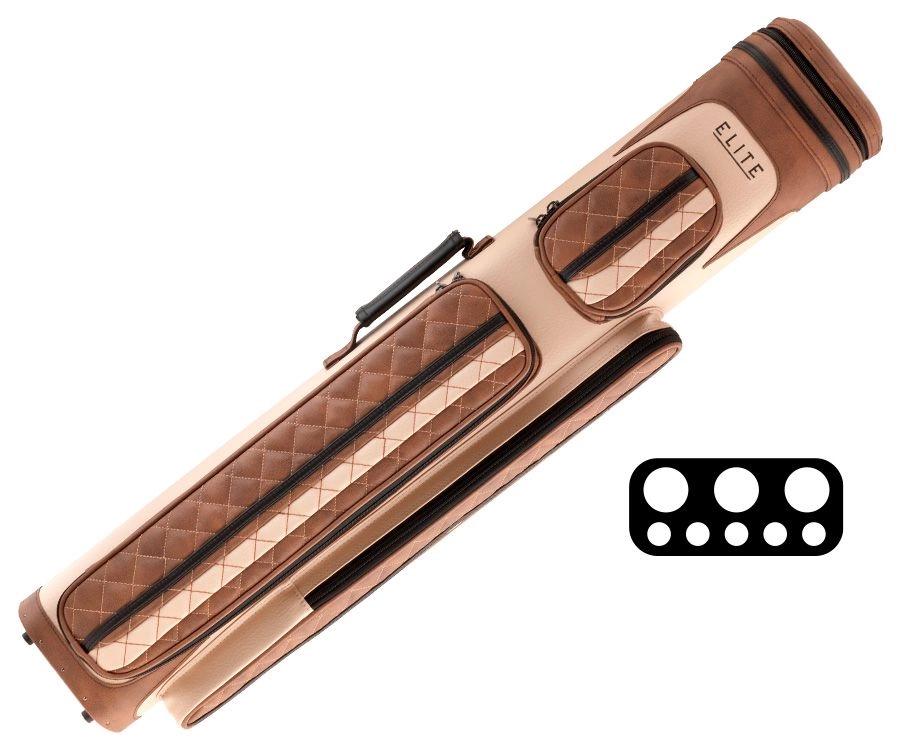 Elite 3x5 Vintage Cue Case- Chestnut 4 Elite 3x5 Vintage Cue Case- Chestnut - Image 2
