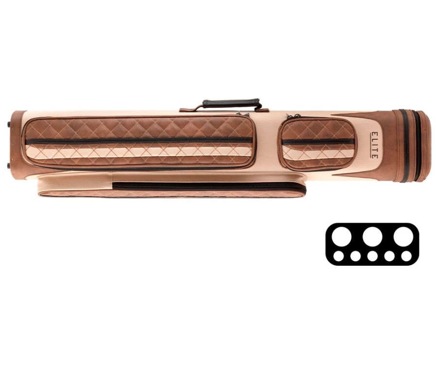 Elite 3x5 Vintage Cue Case- Chestnut 3 Elite 3x5 Vintage Cue Case- Chestnut