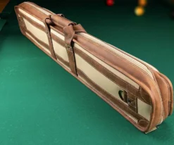 Elite 4x8 Vintage Vinyl Soft Cue Case Black -Billiards Store ecvs48 chestnut 03 2