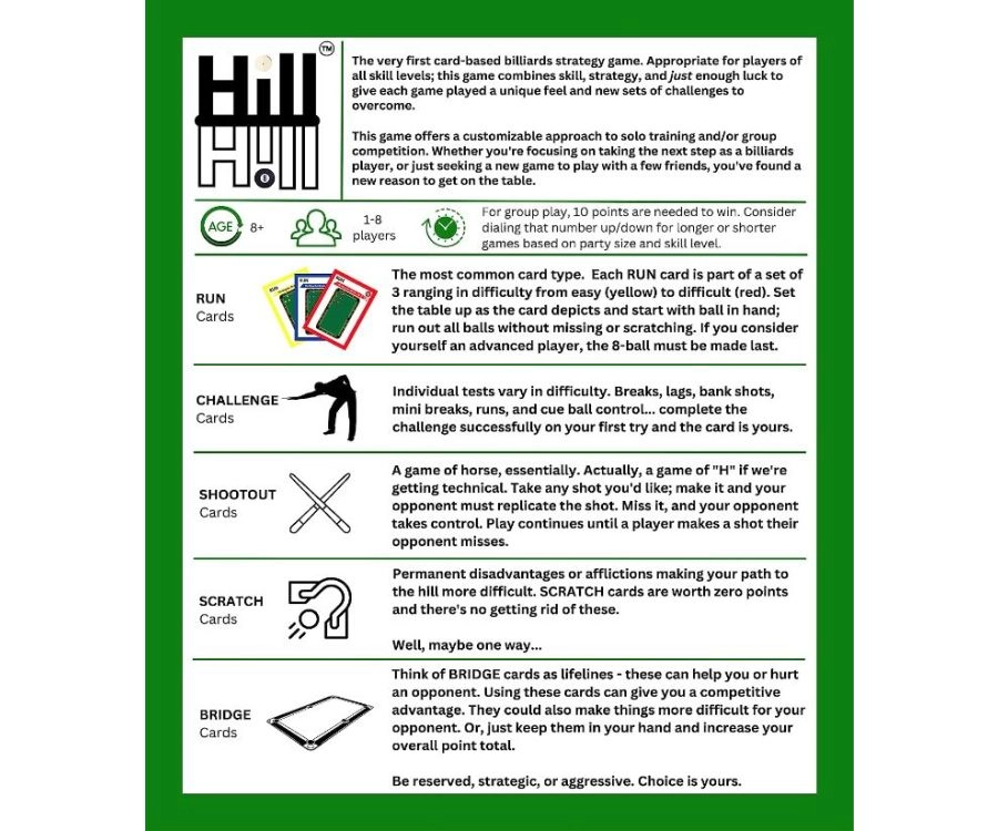 Hill Hill - A Card-Based Billiards Strategy Game 4 Hill Hill - A Card-Based Billiards Strategy Game - Image 2
