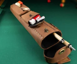Instroke Buffalo 3 Butt 5 Shaft Leather Case -Billiards Store isb35 01 1