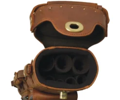 Instroke Buffalo 3 Butt 5 Shaft Leather Case -Billiards Store isb35 open
