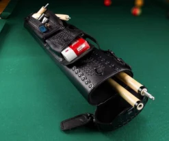 Instroke Southwest 2 Butt 4 Shaft Leather Case -Billiards Store issw24 black 01