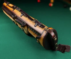 Instroke Tooled 3 Butt 7 Shaft Leather Case -Billiards Store ist37 rust 03