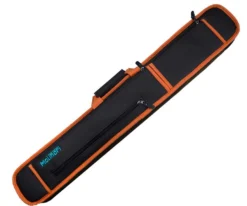 Molinari 2 Butt 4 Shaft Black/Orange Soft Cue Case -Billiards Store mlcs24 orange 01