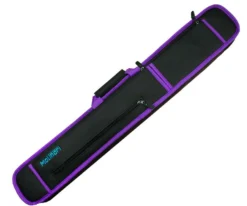 Molinari 2 Butt 4 Shaft Black/Purple Soft Cue Case -Billiards Store mlcs24 purple 01