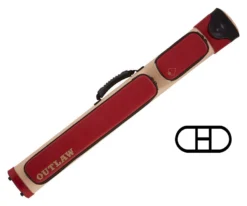 Outlaw OLX22 2 Butts 2 Shafts Hard Case - Red -Billiards Store olx22 red 01 1