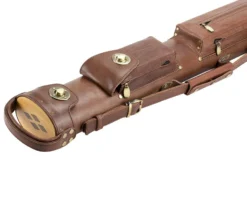 Tango Pampa Chestnut 2 Butt 2 Shaft Leather Cue Case -Billiards Store tapm22 chestnut 03