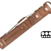 Tango Pampa Chestnut 3 Butt 5 Shaft Leather Cue Case -Billiards Store tapm35 chestnut 01