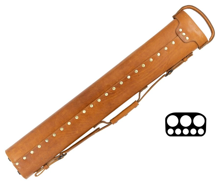 Tango Pampa Tan 3 Butt 5 Shaft Leather Cue Case 4 Tango Pampa Tan 3 Butt 5 Shaft Leather Cue Case - Image 2