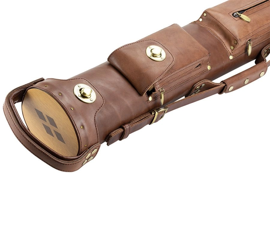 Tango Pampa Chestnut 3 Butt 6 Shaft Leather Cue Case 5 Tango Pampa Chestnut 3 Butt 6 Shaft Leather Cue Case - Image 3