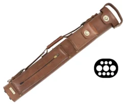 Tango Pampa Chestnut 3 Butt 7 Shaft Leather Cue Case